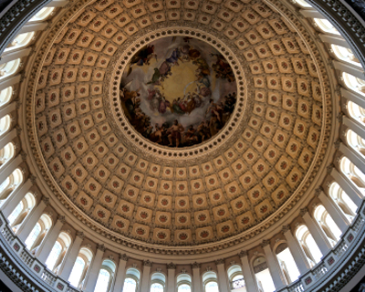 washington dc inside capitol dome